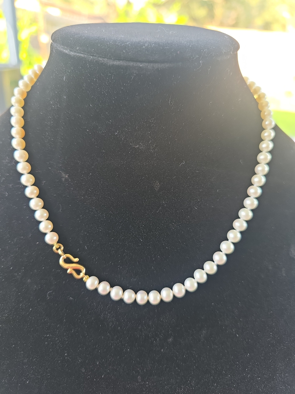 Authentic James Avery Pearl Necklace with 14k Gold Clasp - Women Jewelry.